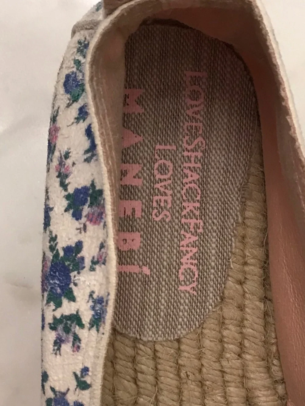MANEBI X LOVE SHACK FANCY BLUE FLORAL PLATFORM ESPADRILLES